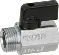 Кран шаровой Bugatti Mini редуцированный внутренняя-наружная резьба Арт. 805