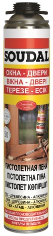 Пена монтажная желтая пистолетная Soudal