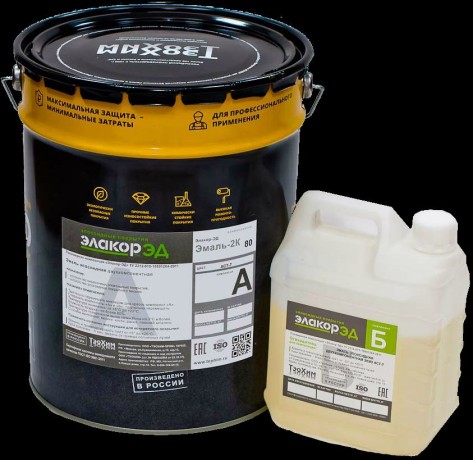 Эмаль эпоксидная антистатическая Элакор ЭД Эмаль 2К/80 АСТ-6