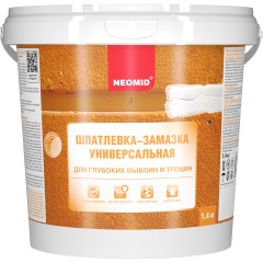 Шпатлевка-замазка универсальная Neomid для заделки глубоких выбоин и трещин