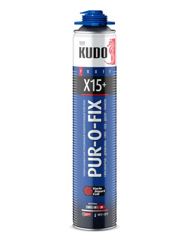 Клей-пена конструкционный профессиональный Kudo PUR-O-FIX X15+