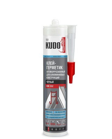 Клей-герметик антикоррозионный для алюминиевых конструкций Kudo Proff