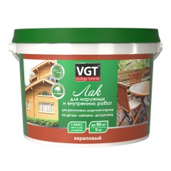 Лак акриловый для наружних и внутренних работ ВГТ