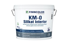 Краска силикатная для стен и потолков Finncolor KM-0 Silikat Interior