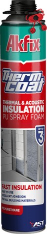 Утеплитель полиуретановый напыляемый Akfix ThermCoat