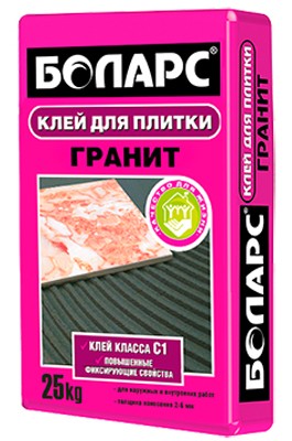 Клей для тяжеловесной плитки Боларс Гранит