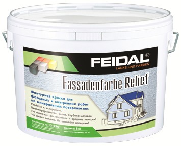 Краска фактурная Feidal Fassadenfarbe Relief