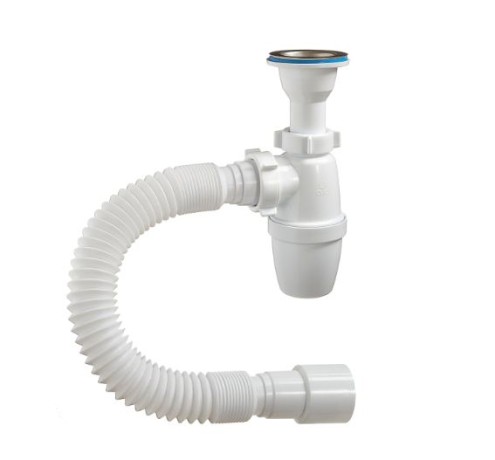 Сифон для умывальника и мойки Сифон для умывальника и мойки 1 ? х 40 мм с гибкой трубой 40х40/50 мм Orio