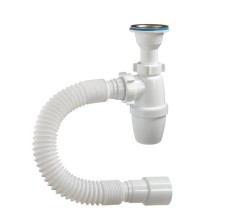 Сифон для умывальника и мойки Сифон для умывальника и мойки 1 ? х 40 мм с гибкой трубой 40х40/50 мм Orio