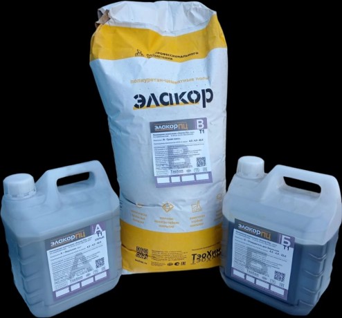 Пол наливной полиуретан-цементный Элакор-ПЦ Т1