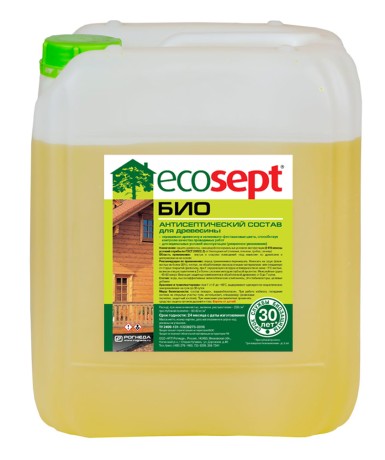Состав антисептический для древесины Ecosept Био
