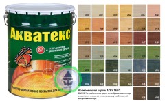 Защитное покрытие для древесины Акватекс 2 в 1