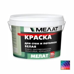 Краска акриловая водно-дисперсионная для стен и потолков Мелат