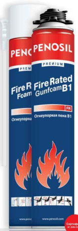 Пена монтажная огнеупорная Penosil Premium Fire Rated Gunfoam B1