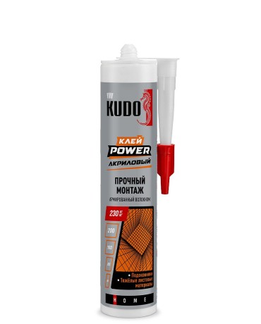 Клей армированный волокном акриловый Kudo Power