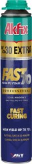 Пена полиуретановая монтажная профессиональная быстросохнущая Akfix Fast 70