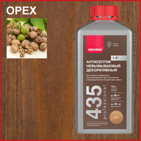 Антисептик невымываемый для дерева декоративный Neomid 435