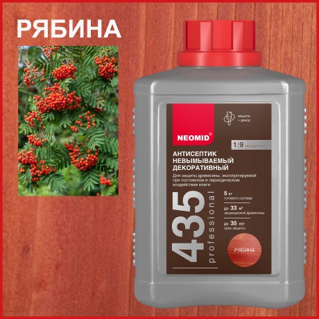 Антисептик невымываемый для дерева декоративный Neomid 435