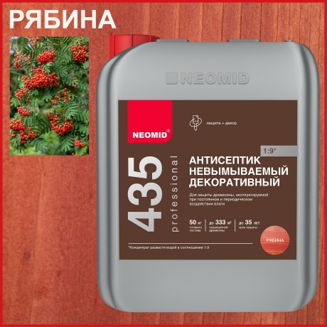 Антисептик невымываемый для дерева декоративный Neomid 435