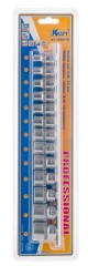 Набор торцевых головок Kraft 3/8" Dr. 13 шт.