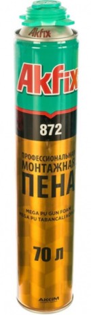 Пена полиуретановая монтажная профессиональная Akfix 872