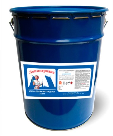 Краска для разметки дорог Мицар АК-511 Ленинградка
