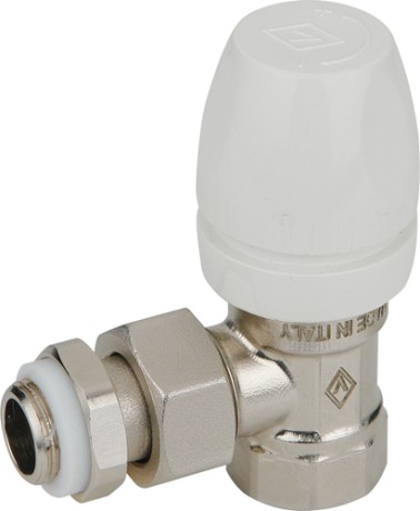 Клапан термостатический угловой Bugatti, резьба внутренняя/разъемный соединитель Арт. 8840