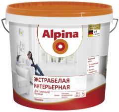 Краска для ванной и кухни Alpina Экстрабелая Интерьерная