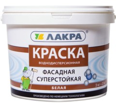 Краска фасадная атмосферостойкая Лакра