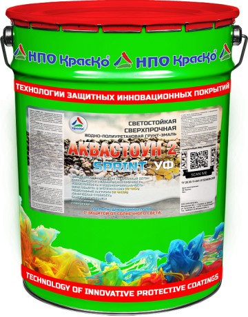 Грунт-эмаль для бетонных полов Краско Аквастоун 2 Sprint