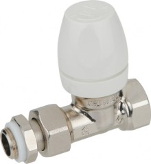 Клапан термостатический прямой Bugatti, резьба внутренняя/разъемный соединитель Арт. 8842