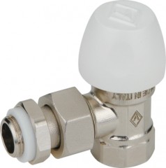 Клапан запорный угловой Bugatti, резьба внутренняя/разъемный соединитель Арт. 8844