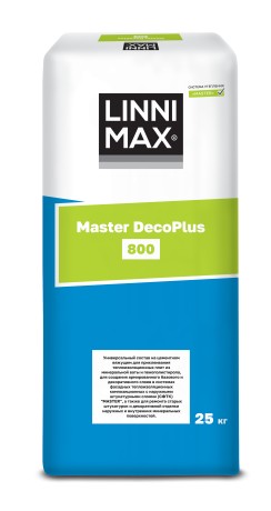 Клей для теплоизоляции LinniMax 800 Master DecoPlus