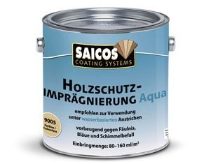 Покрытие защитное для древесины Saicos Holzschutz-Impragnierung 9005 Aqua