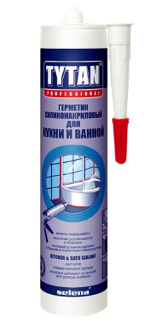 Герметик силиконизированный Tytan для Кухни и Ванной