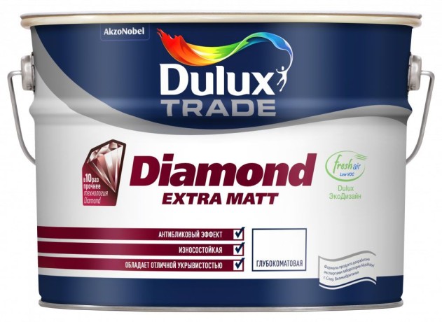Краска для внутренних работ Dulux Diamond Extra Matt