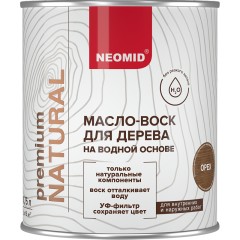 Масло воск для дерева на водной основе Neomid Premium Natural