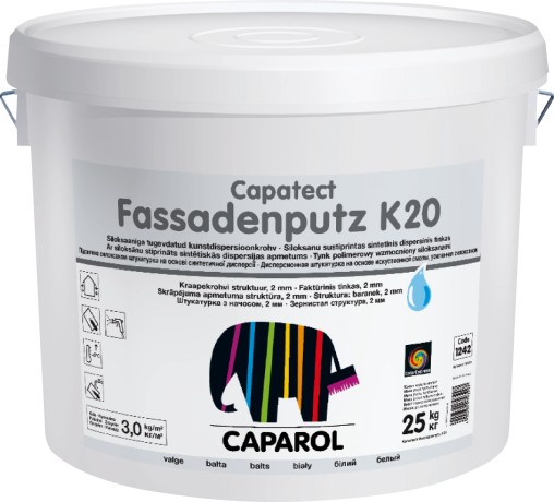 Штукатурка структурная Caparol Capatect Fassadenputz K 20