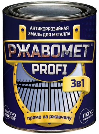 Грунт-эмаль по ржавчине полуглянцевая Красковия Ржавомет Profi 3 в 1