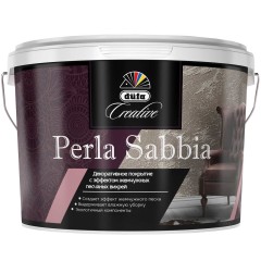 Штукатурка декоративная Dufa Creative Perla Sabbia с эффектом жемчужных песчаных вихрей