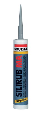 Герметик силиконовый для мрамора Soudal Silirub MA