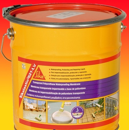 Мембрана гидроизоляционная жидкая полиуретановая напыляемая Sika Sikalastic-821 LV
