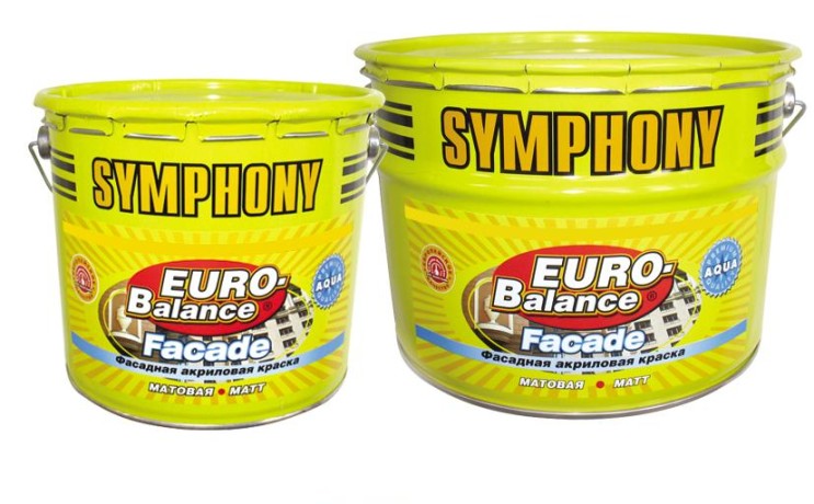 Краска фасадная акриловая Symphony Euro-Balance Facade Aqua