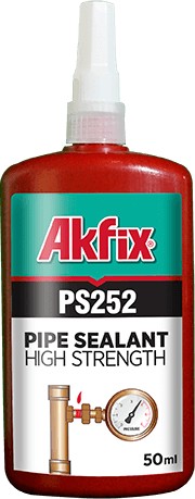 Клей-герметик анаэробный высокотемпературный высокой прочности для труб Akfix RS252