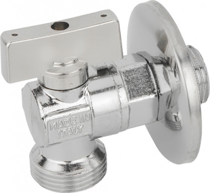 Кран шаровой для подключения сантехнических приборов Bugatti наружная-наружная резьба Арт. 883