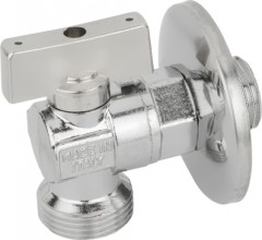 Кран шаровой для подключения сантехнических приборов Bugatti наружная-наружная резьба Арт. 883