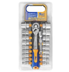 Набор головок торцевых и принадлежностей Kraft 1/2"Dr.