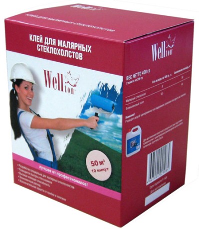 Клей для малярных стеклохолстов Wellton