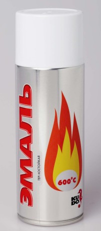 Эмаль аэрозольная термостойкая Kudo