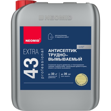Антисептик трудновымываемый Neomid 43 Extra